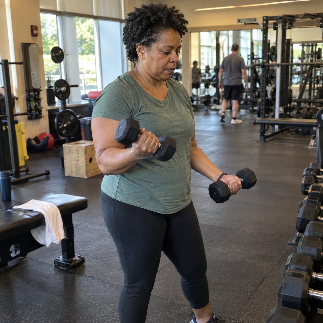 Woman 40–50 strength training